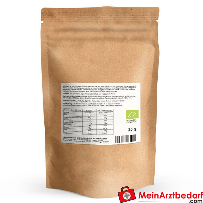 Biologische wakamevlokken 25 g