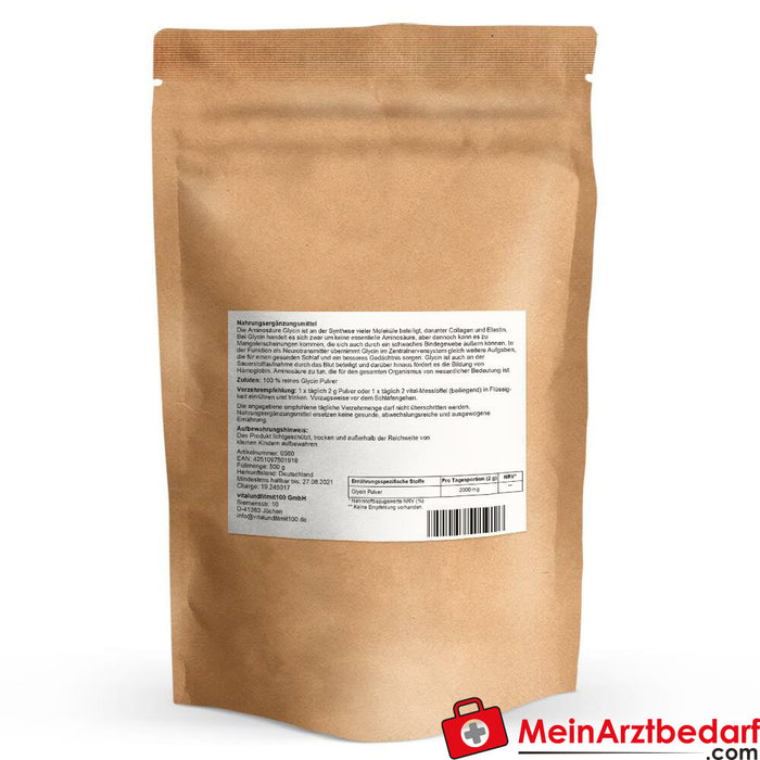 Glicyna w proszku (aminokwas) 500 g