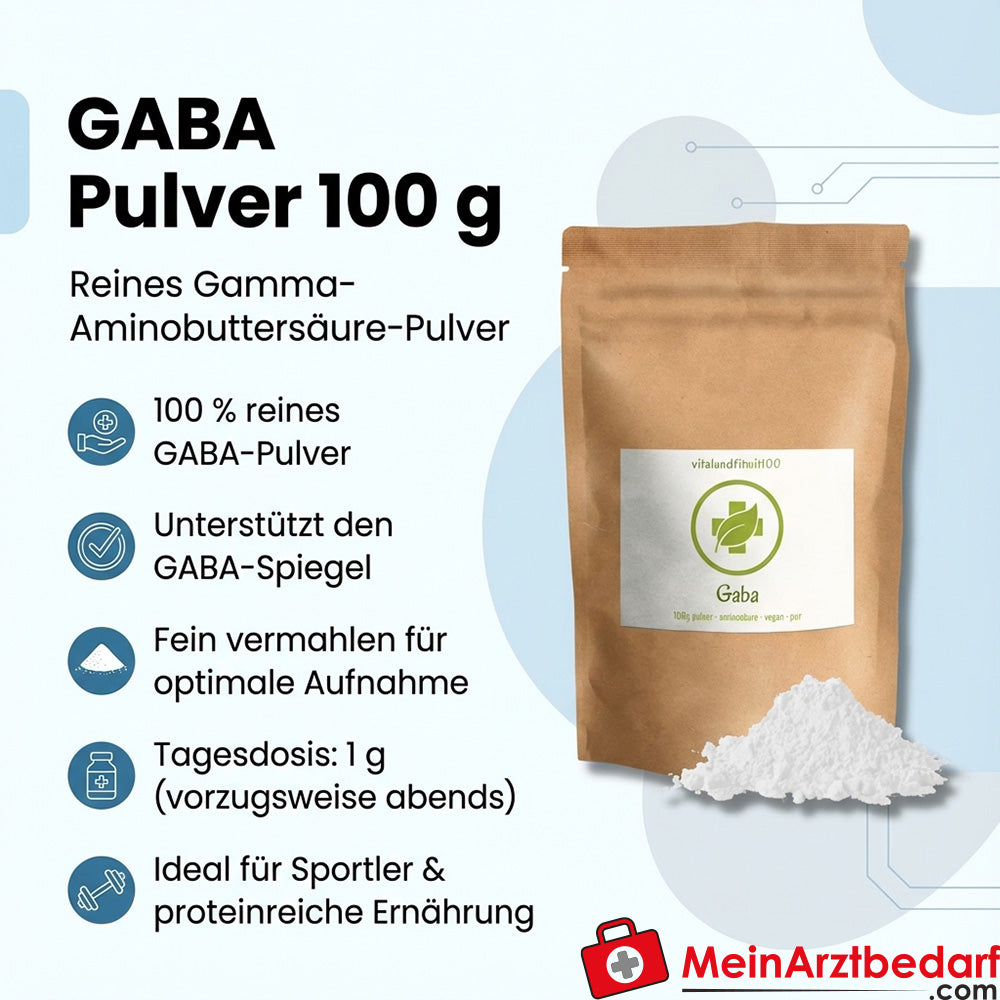GABA in polvere (acido gamma-aminobutirrico) 100 g