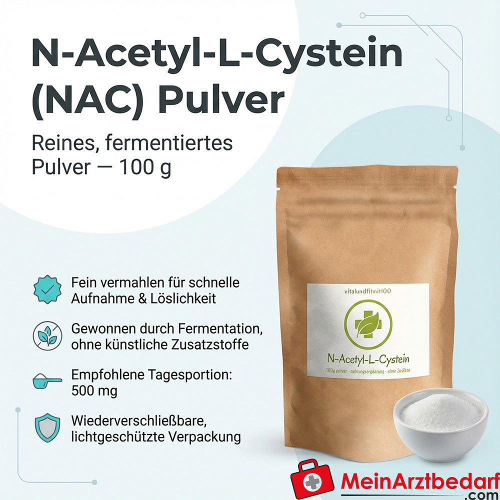 N-Acetyl-L-Cystein (NAC) Pulver 100 g