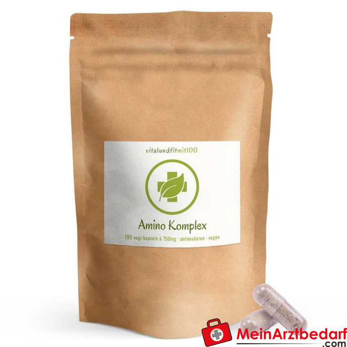 Amino kompleks kapsüller 180 adet her biri 750 mg