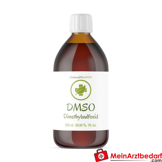 DMSO Dimethylsulfoxid 99,9 % (Ph. Eur.) in Braunglas 500ml.