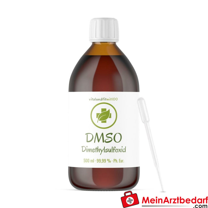 DMSO Dimetylosulfotlenek 99,9 % (Ph. Eur.) w bursztynowym szkle 500 ml