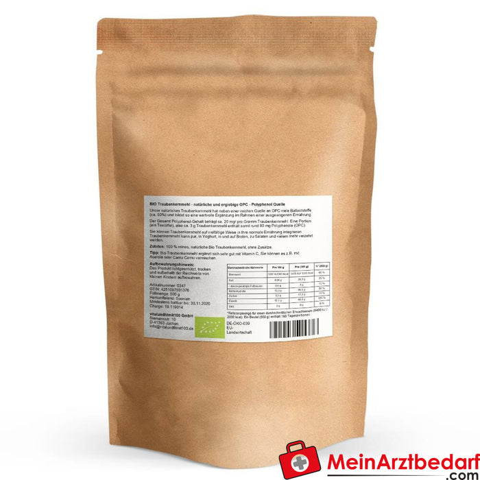 Bio OPC Traubenkernmehl 500 g