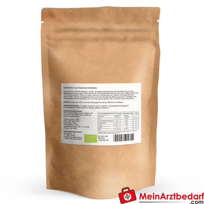 Bio Ashwagandha Pulver 100 g