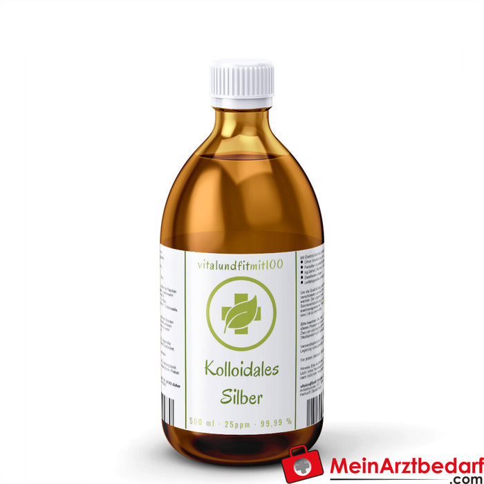 Prata coloidal (água de prata) 500 ml 25 ppm