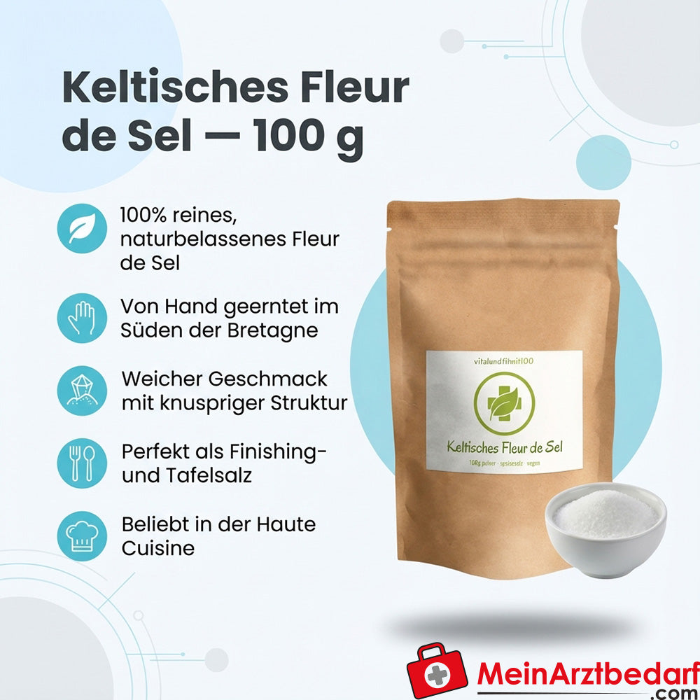 Flor de sal celta recolectada a mano en Bretaña 100 g