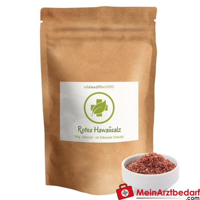 Sel hawaïen Alaea rouge or (sel de décoration) 100 g