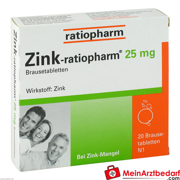 Zinc-ratiopharm 25 mg