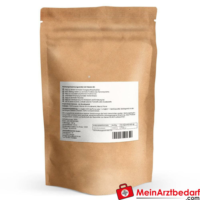 B3 vitamini (nikotinamid) tozu 100 g