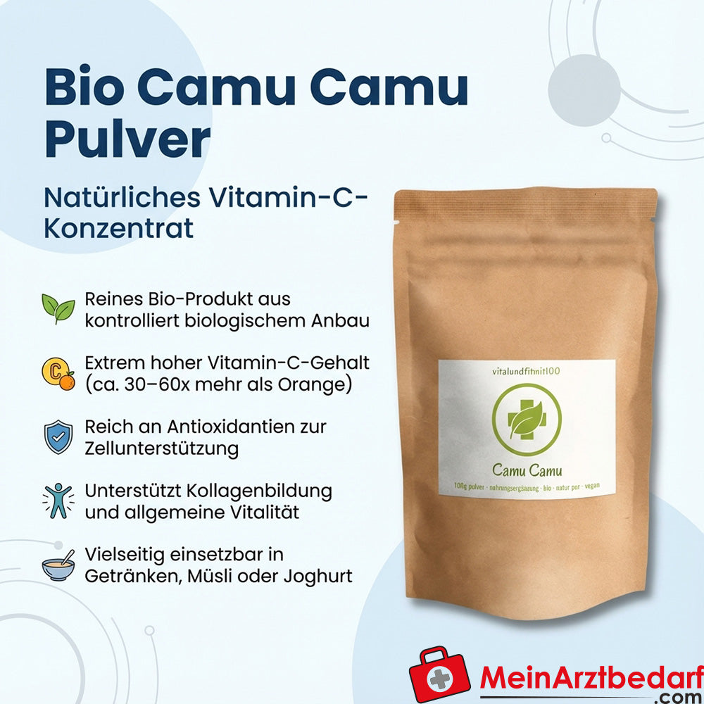 Camu Camu bio en polvo 100 g Complemento alimenticio de vitamina C
