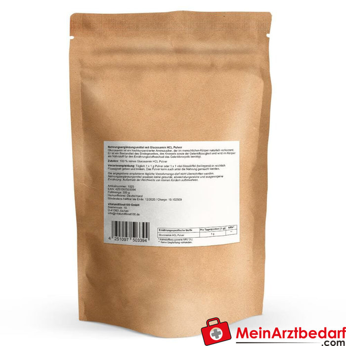 Glucosamina HCL em pó 300 g, 1 unid.