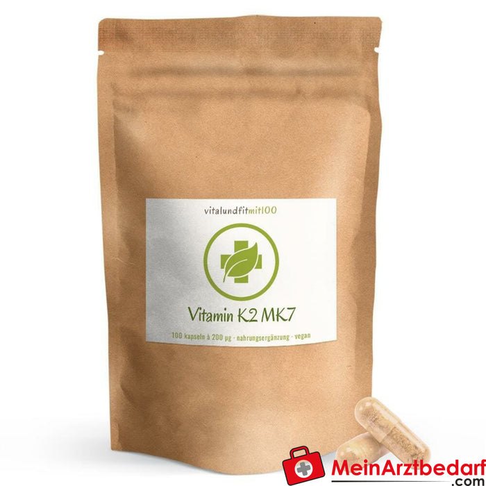 Capsule di vitamina K2 (MK7 all-trans) 200 µg