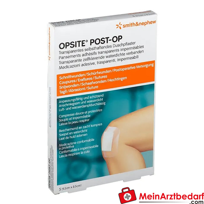 OPSITE® Post-Op estéril 9,5 x 8,5 cm, 5 unidades.
