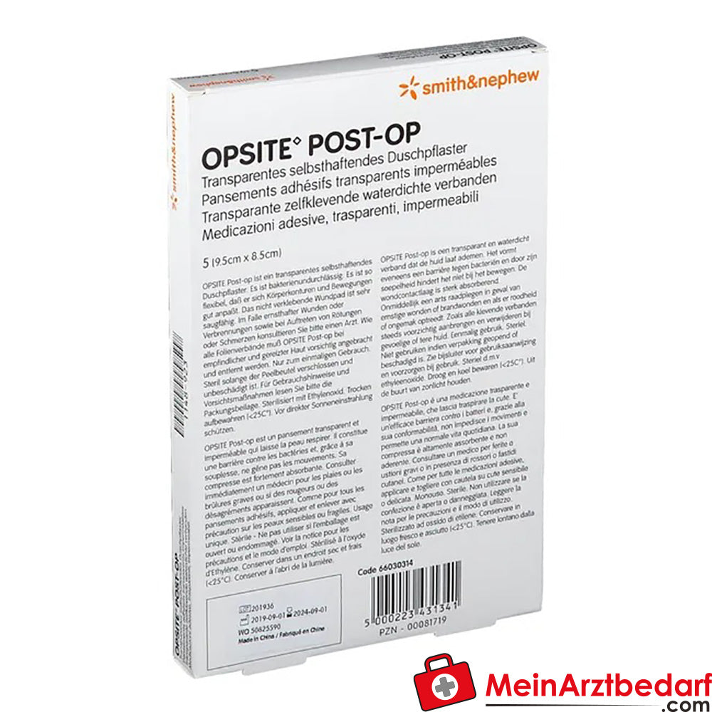 OPSITE® Post-Op steril 9,5 x 8,5 cm, 5 St..