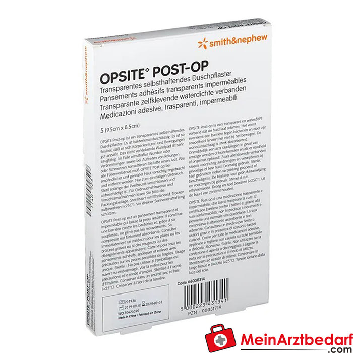 OPSITE® Post-Op steril 9,5 x 8,5 cm, 5 St.