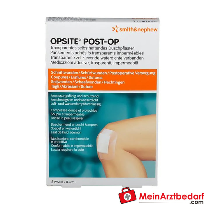 OPSITE® Post-Op estéril 9,5 x 8,5 cm, 5 unidades.