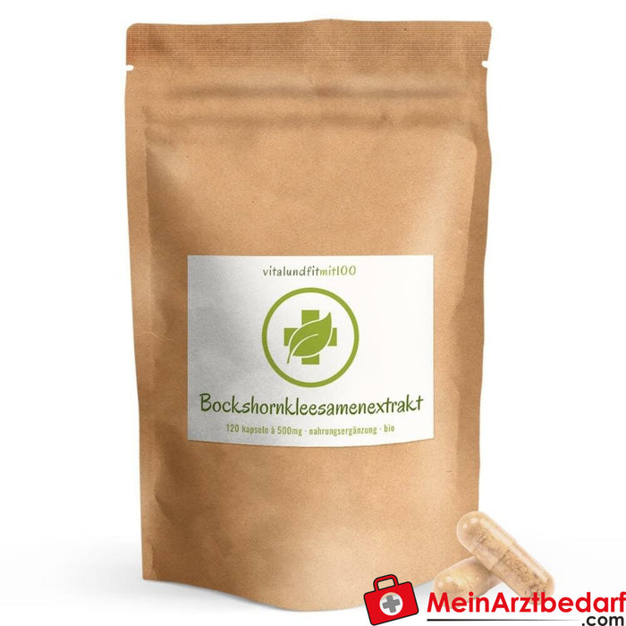 Organiczny ekstrakt z kozieradki w kapsułkach 500 mg