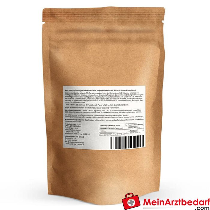 Poudre de vitamine B5 (acide pantothénique) 100 g