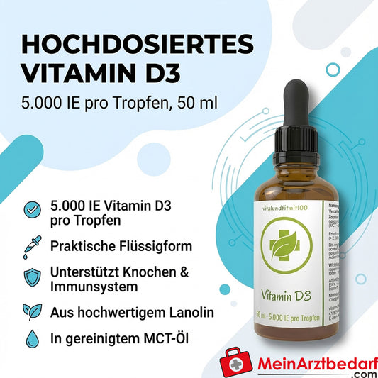 Vitamina D3 gocce 5.000 UI per goccia 50 ml