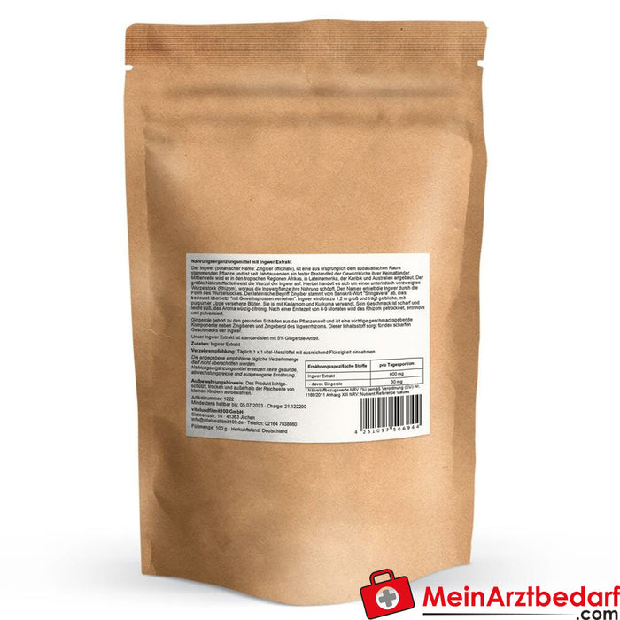 Ginger extract powder (5% gingerols)