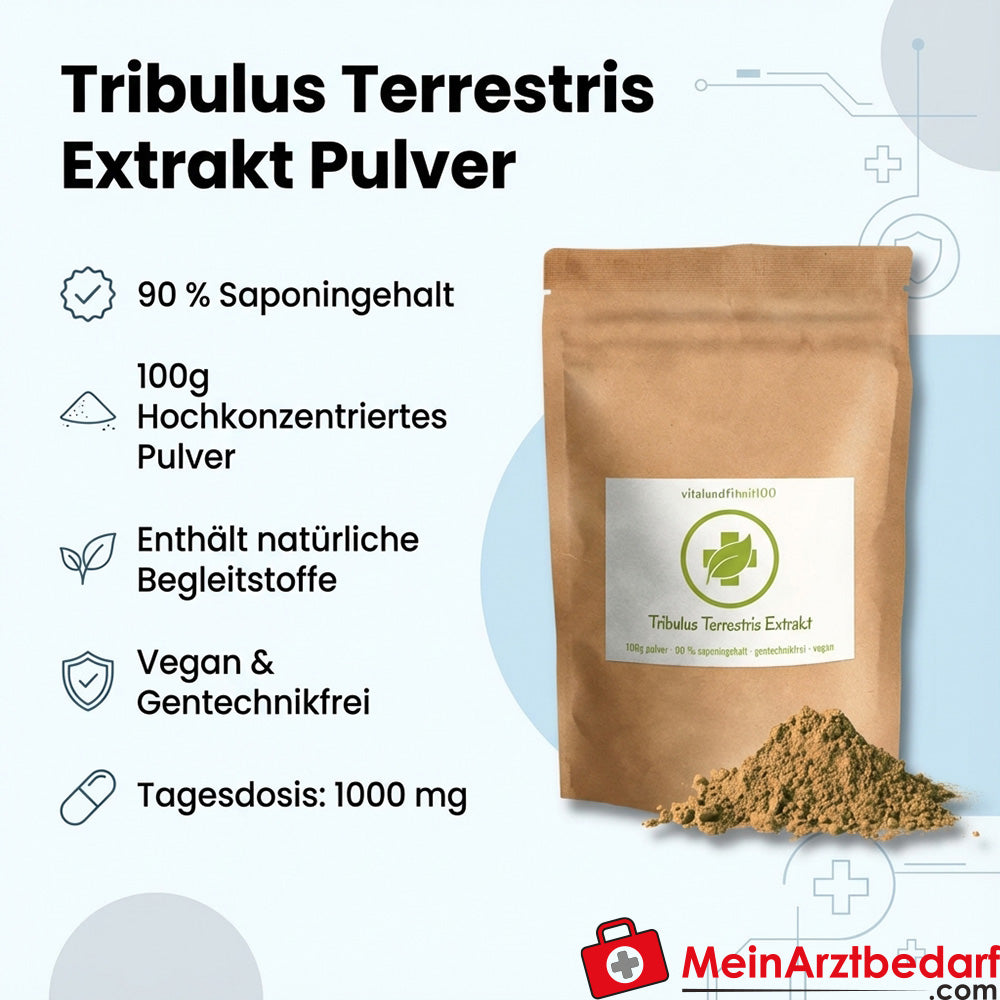 Tribulus Terrestris Extract 90% Saponinen Poeder 100 g