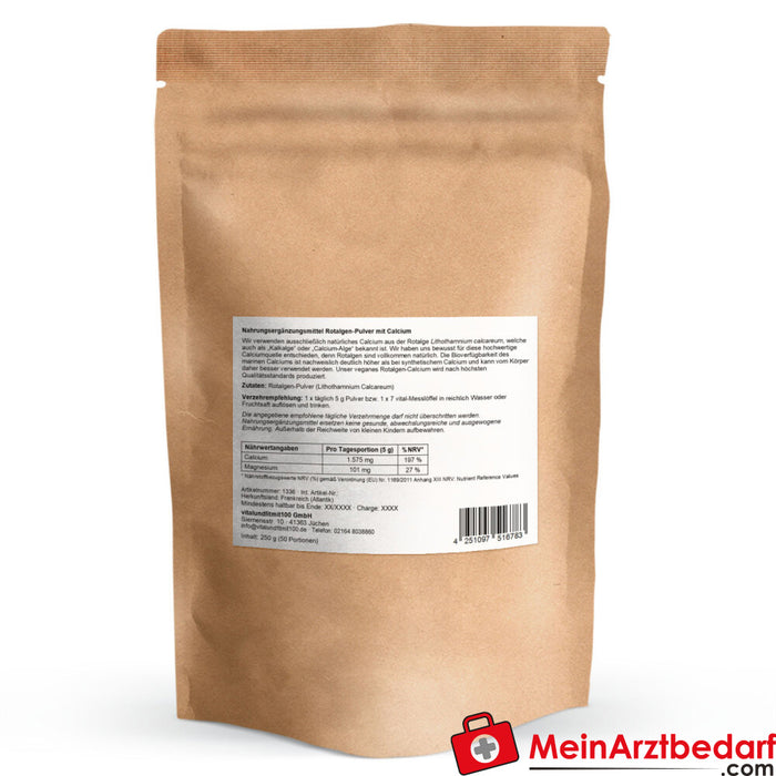 Rode algen calcium poeder 250 g