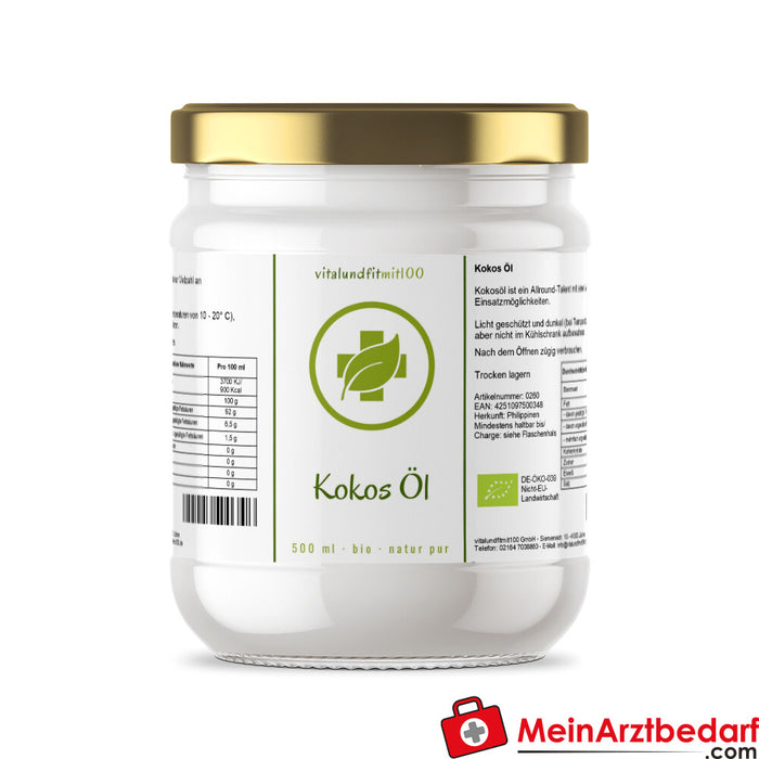 Olio di cocco biologico (vergine) 500 ml