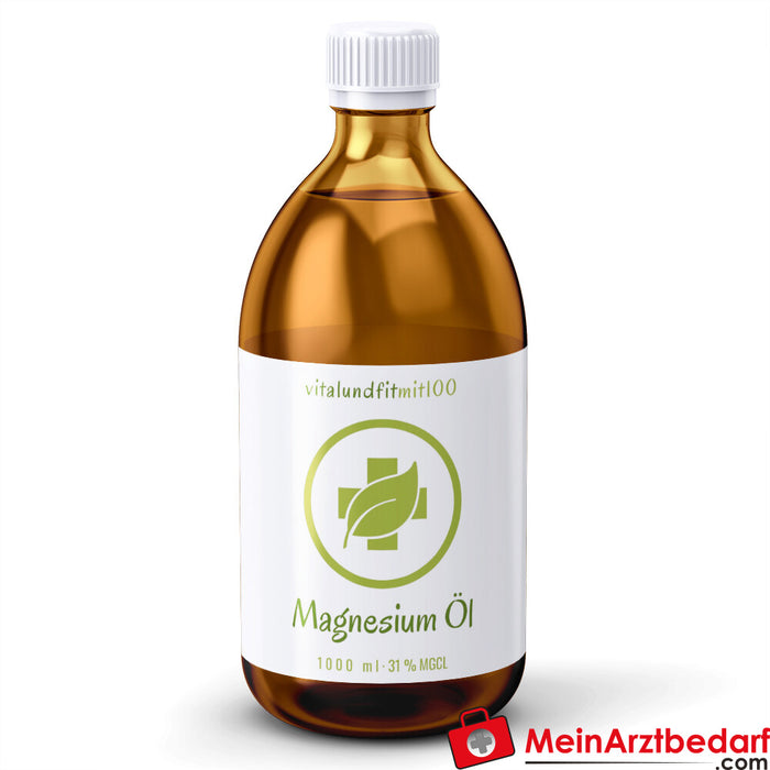 Magnesium oil in glass bottle 1000 ml