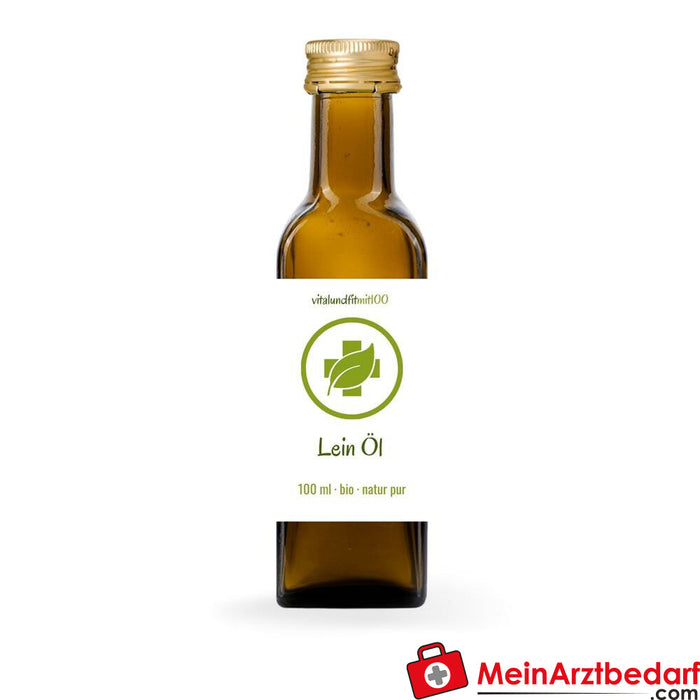 Organiczny olej lniany (tłoczony na zimno) 100 ml