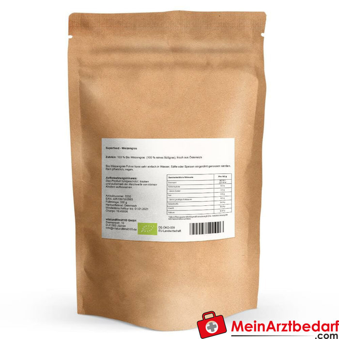 Polvere di erba di grano biologica 300 g, 1 pz.