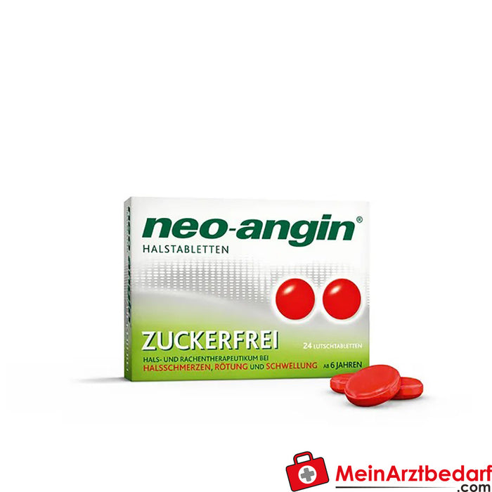Neo-Angin pastilhas para a garganta sem açúcar