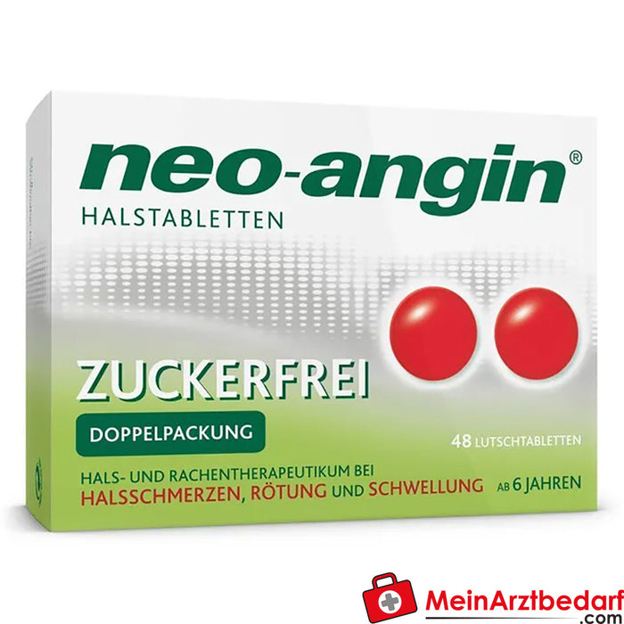 Neo-Angin pastilhas para a garganta sem açúcar