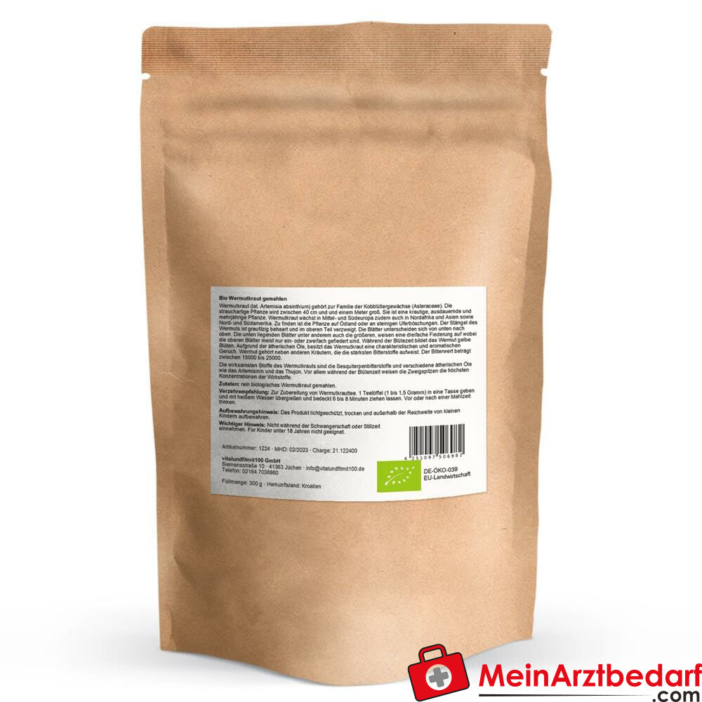 Bio Wermutkraut gemahlen 300 g.