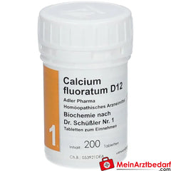 Adler Pharma Calcium fluoratum D12 Biochemie nach Dr. Schüßler Nr. 1.
