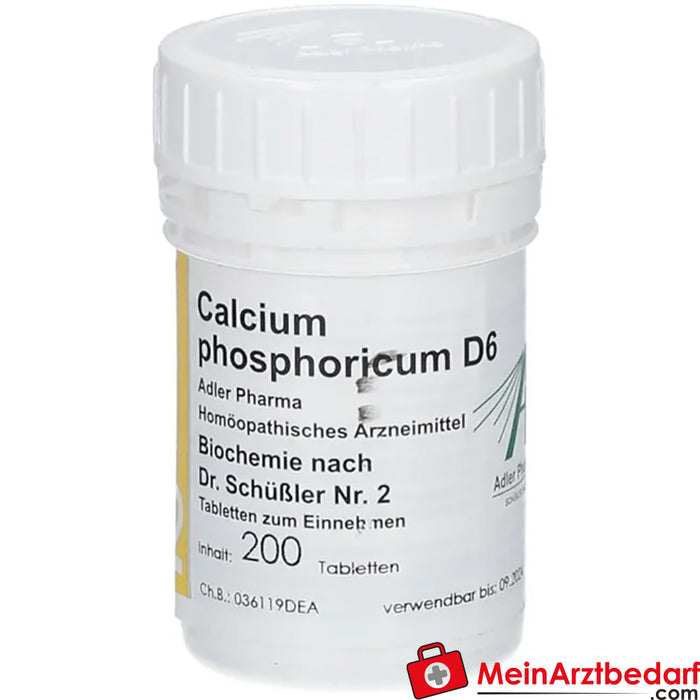 Adler Pharma Calcium phosphoricum D6 Bioquímica segundo o Dr. Schuessler n.º 2