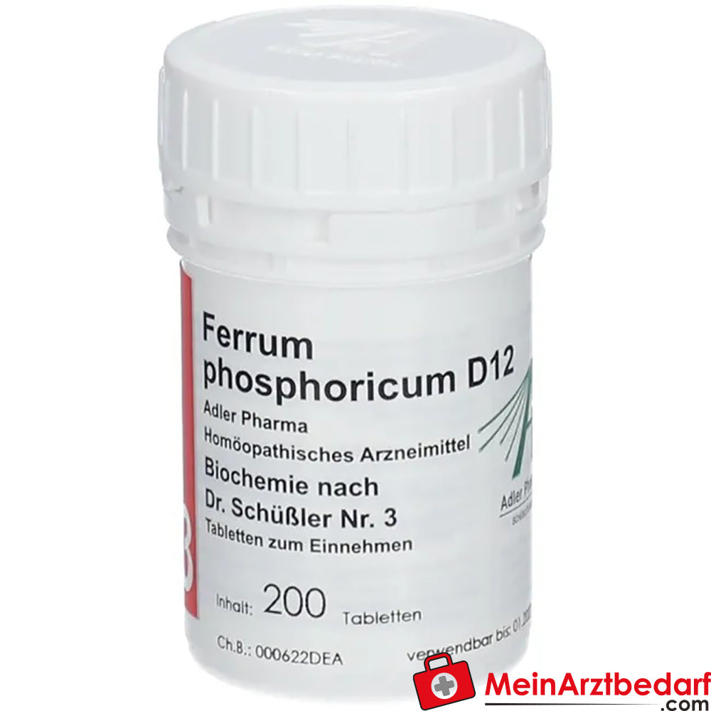 Adler Pharma Ferrum phosphoricum D12 Biochemie nach Dr. Schüßler Nr. 3.