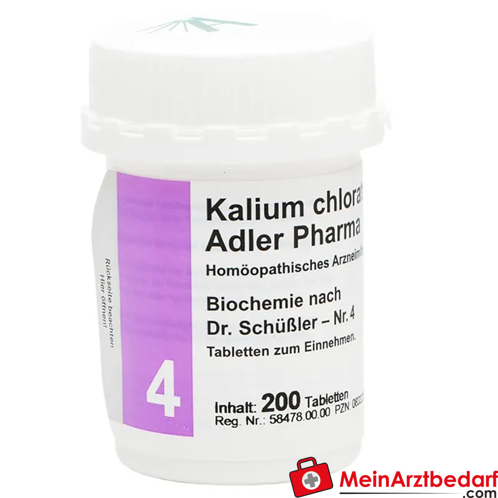Adler Pharma Kalium chloratum D6 Biochemie nach Dr. Schüßler Nr. 4.