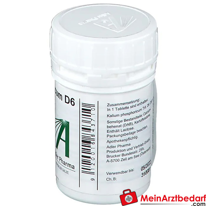 Adler Pharma Potassium phosphoricum D6 Bioquímica segundo o Dr. Schuessler n.º 5