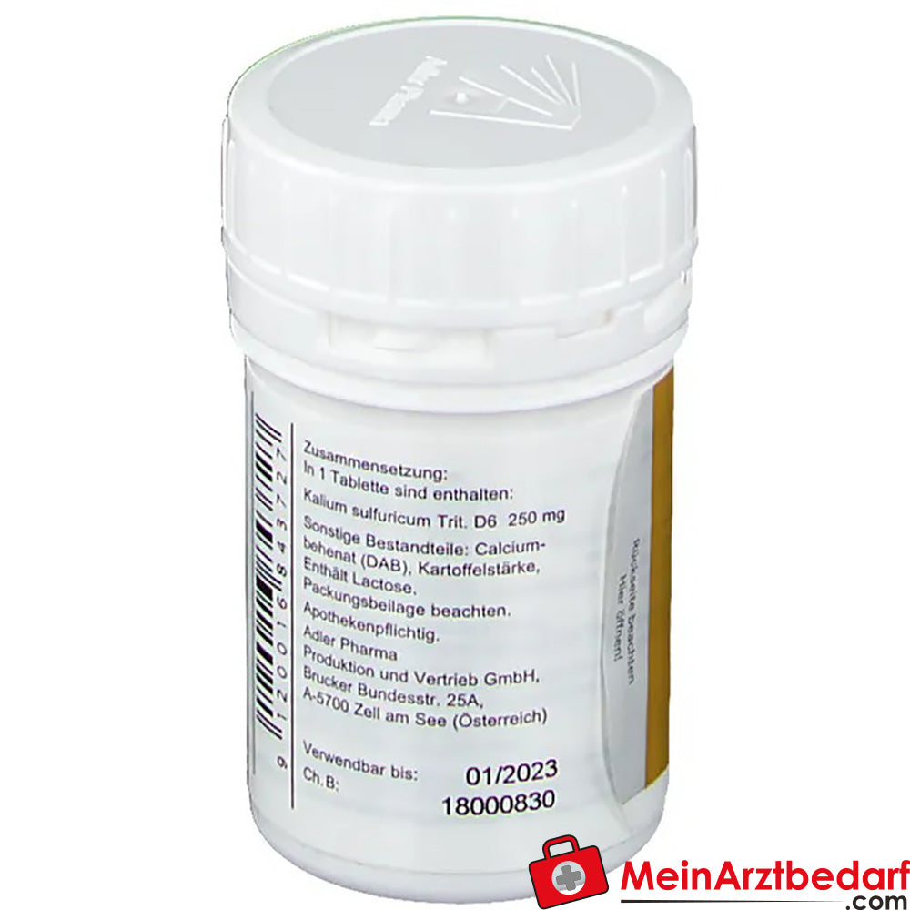 Adler Pharma Kalium sulfuricum D6 Biochemie nach Dr. Schüßler Nr. 6.