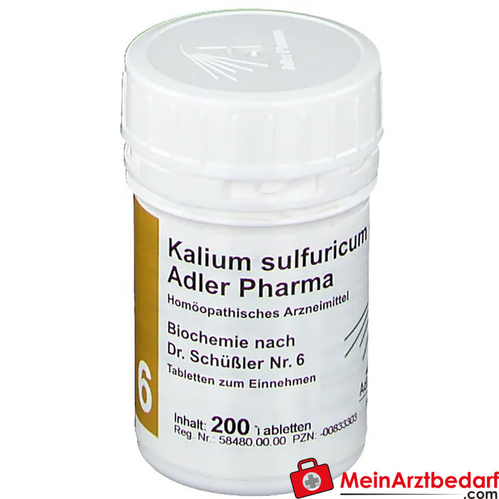 Adler Pharma Kalium sulfuricum D6 Dr Schuessler No. 6'ya göre Biyokimya