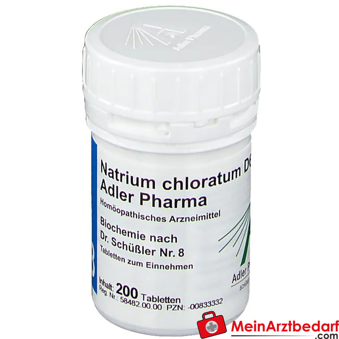 Adler Pharma Natrium chloratum D6 Dr. Schuessler'e göre biyokimya No. 8