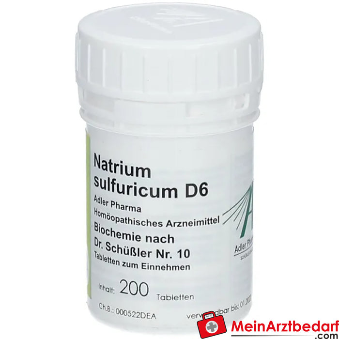 Adler Pharma Natrium sulfuricum D6 生物化学（根据舒斯勒博士第 10 号研究成果