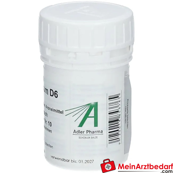 Adler Pharma Natrium sulfuricum D6 Dr. Schuessler'e göre Biyokimya No. 10