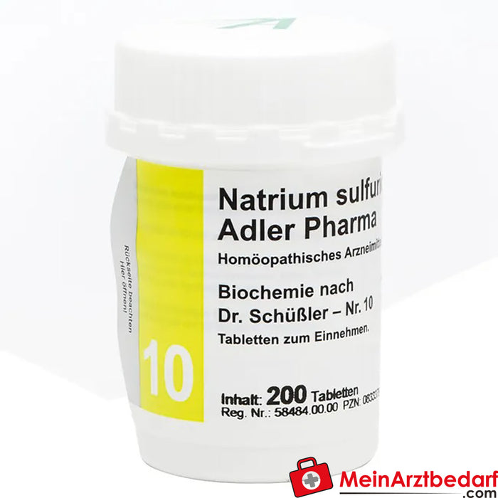 Adler Pharma Natrium sulfuricum D6 Dr. Schuessler'e göre Biyokimya No. 10