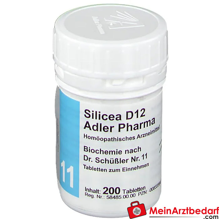 Adler Pharma Silicea D12 Bioquímica segundo o Dr. Schuessler n.º 11