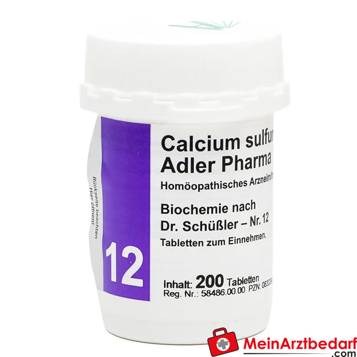 Adler Pharma Calcium sulfuricum D6 Biochemia według dr Schuesslera nr 12