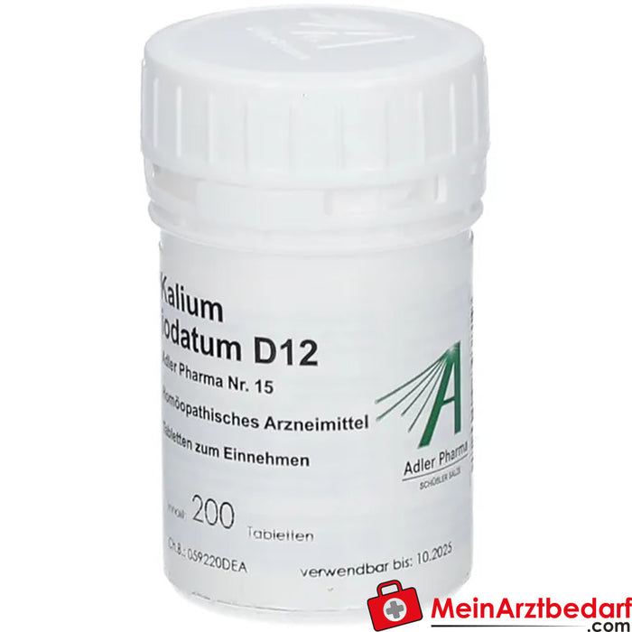 Adler Pharma Potasyum iyodatum D12 Dr Schuessler No. 15'e göre biyokimya