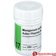 Adler Pharma Manganum sulfuricum D12 Biochemie nach Dr. Schüßler Nr. 17.