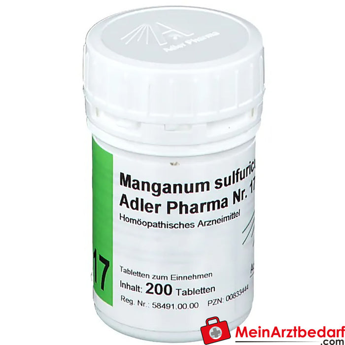 Adler Pharma Manganum sulfuricum D12 Dr. Schuessler'e göre Biyokimya No. 17